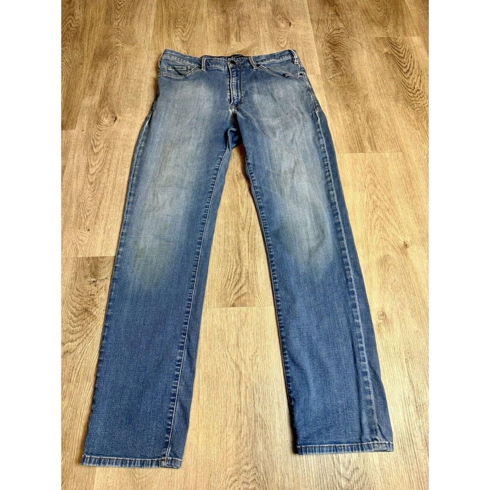 34 Heritage Jeans Mens 34x32 Blue Denim Charisma Comfort Stretch Straight